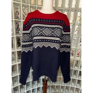 Lands End Lambswool Ski Sweater - size Large (42-44) - OB